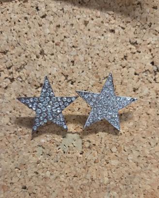 Orecchini stella con strass