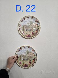 Coppia Piatti da Collezione Royal Albert