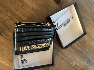 Porta carte di credito e monete LOVE MOSCHINO