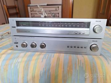 COPPIA VINTAGE PHILIPS AMPLIF 4110 + TUNER 2110