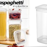 Porta spaghetti in plastica con coperchio