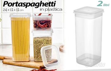 Porta spaghetti in plastica con coperchio