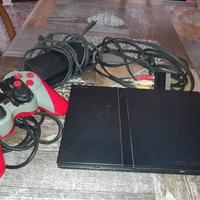 playstation 2 slim con joystick ferrari