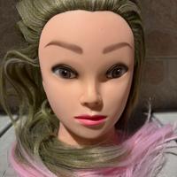 Testa bambola parrucchiera