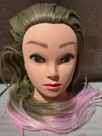Testa bambola parrucchiera