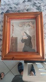 Antica stampa di  Santa Rita  da  Cascia