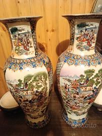 Coppia grandi vasi vintage Royal Satsuma