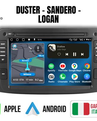 Dacia Duster Sandero Logan Autoradio Android 2 din