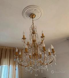 Lampadario candelabro su due livelli