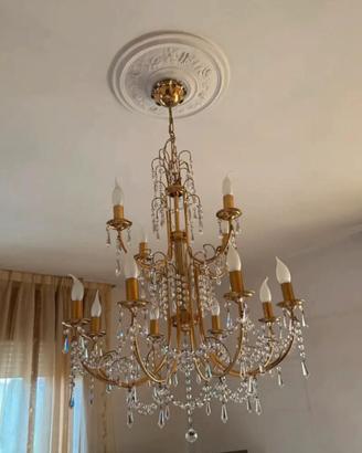 Lampadario candelabro su due livelli
