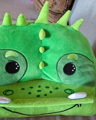 cuscino porta tablet dinosauro verde