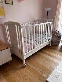 Culla Lettino Italbaby con materasso e cassettone