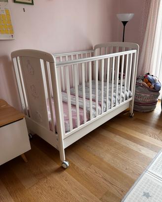Culla Lettino Italbaby con materasso e cassettone