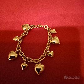 bracciale ciondoli cuori