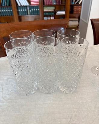 Set 6x Bicchieri cristallo