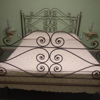 Antico letto ottone 1900