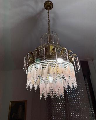 Trittico Vintage Hollywood Regency - Lampadario a