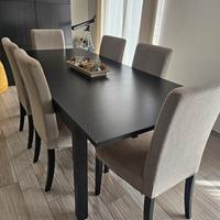 TAVOLO ALLUNGABILE IKEA BJURSTA NERO - 175/260 cm