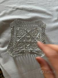 Portaoggetti/ posacenere cristallo