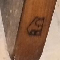 tavolo di legno massiccio arte povera 