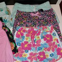 9 pantaloncini +1  gonna bambina  5/6 anni 