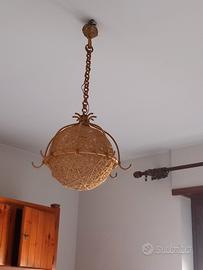 lampadario e abajour anni 80