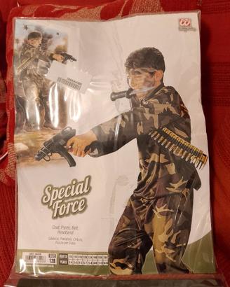 Vestito di carnevale bambino militare