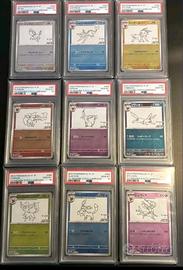 Set completo Yu Nagaba Eevelutions PSA 10