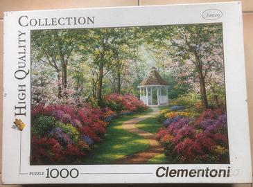 Puzzle 1000 pezzi giardino paradiso Clementoni 48x