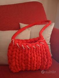 Borsa Marshmallow rossa con strass  colori vari 