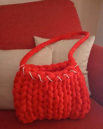 Borsa Marshmallow rossa con strass  colori vari 