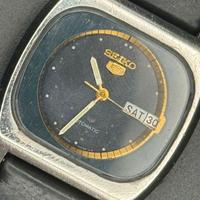 Seiko automatico vintage 6309 Day-Date nero/oro