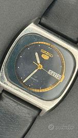 Seiko automatico vintage 6309 Day-Date nero/oro