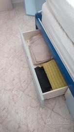 letto singolo completo di materasso 