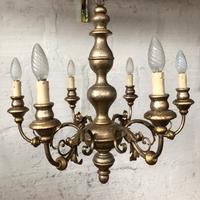 Lampadario a sei luci vintage