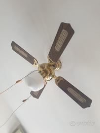 Ventilatore e lampadario da soffitto 