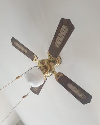 Ventilatore e lampadario da soffitto 