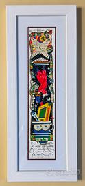 Quadro Serigrafia F. Musante  un tuffo nel caffè