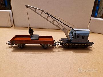 Marklin H0 Carro Gru Con Carro Appoggio 4611+4503 