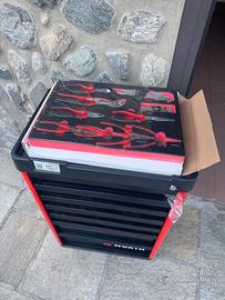Carrello Wurth officina 8.4 con 25 pinze e chiavi 
