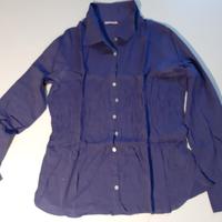 camicia cotone viola  donna