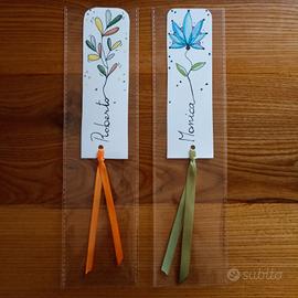 segnalibri/segnaposto dipinti mano personalizzati