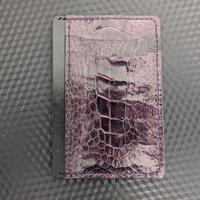 Portafoglio in vera pelle di struzzo