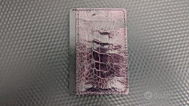 Portafoglio in vera pelle di struzzo