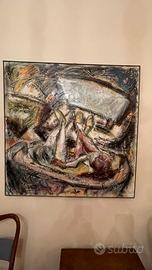 Acrilico su tela titolo:Digitale Terrestre