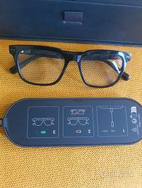 Occhiali neri Nuance Audio  Square 54 solo provati