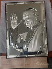 Icona “Papa Giovanni Paolo II” in Argento 925