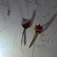 2 spille vintage antiche