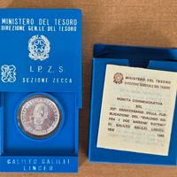 Moneta commemorativa G.Galilei - 1982 - argento