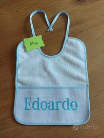 Bavaglino neonato Personalizzato nome EDOARDO
